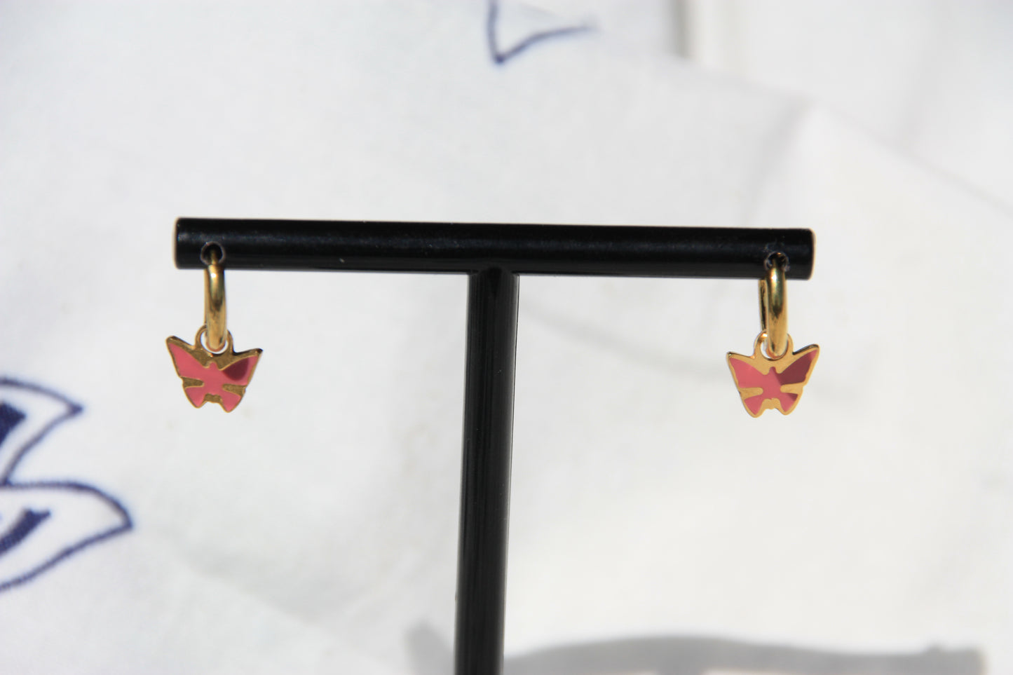 Pendientes Flutter Pink