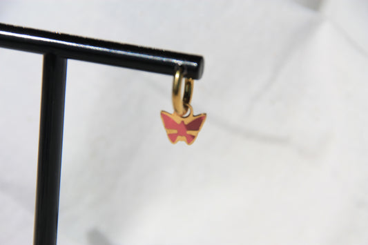 Pendientes Flutter Pink