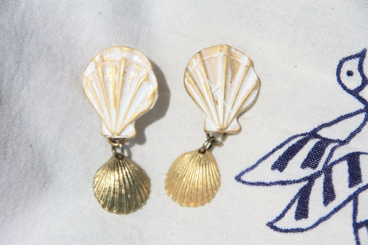 Pendientes Sea Shell Duo