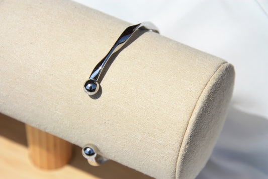 Brazalete Silver Wave