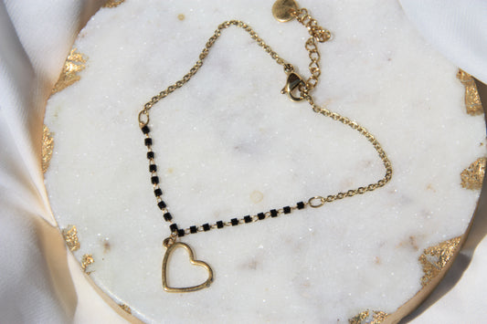 Pulsera Heartline Noir
