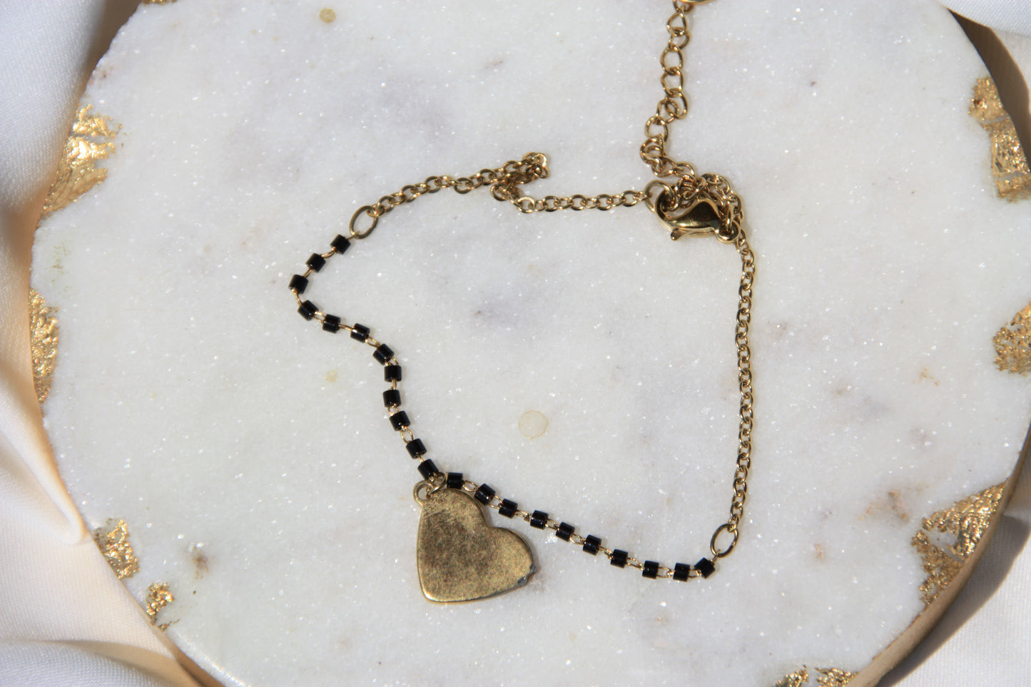 Pulsera Heartline Noir