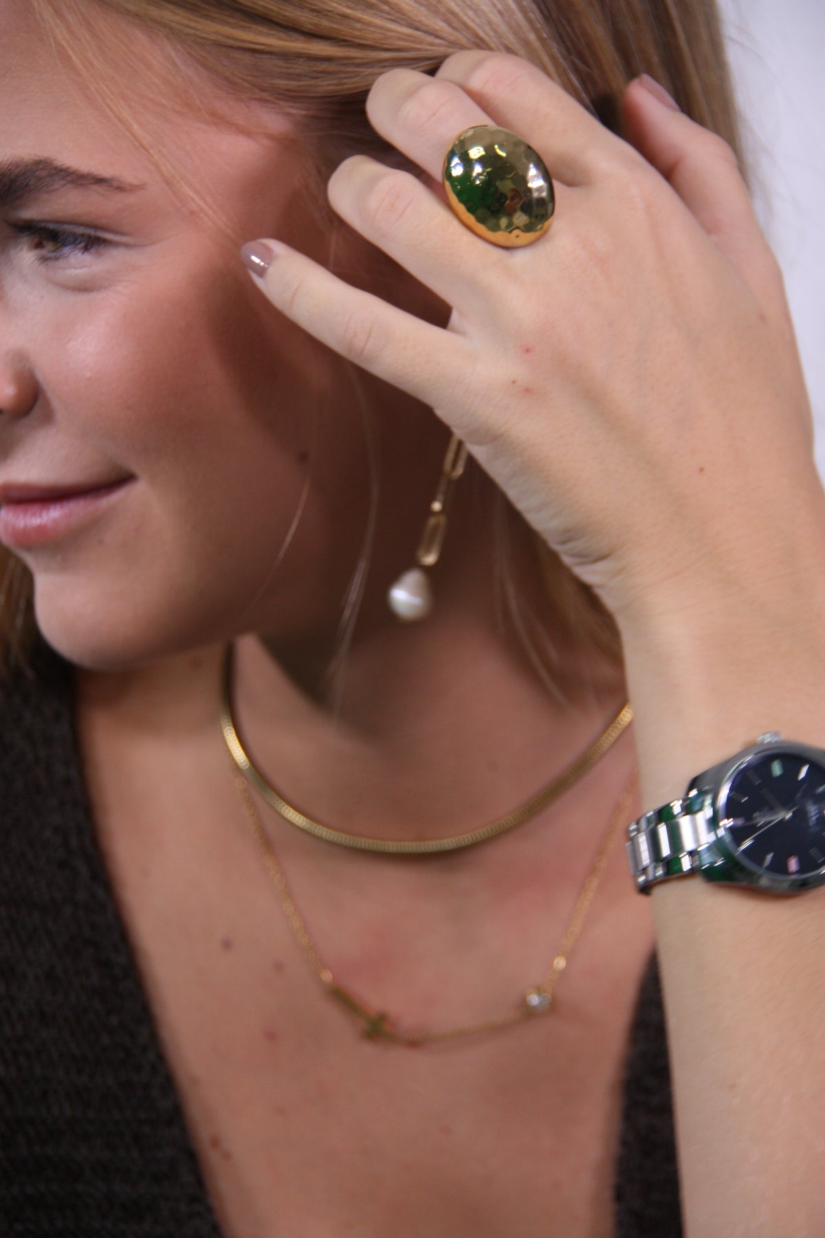 Anillo "Golden Sphere"