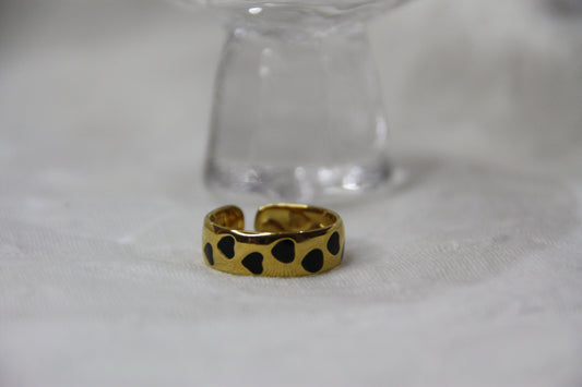 Anillo Black Hearts