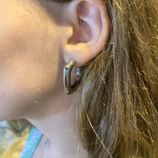Pendientes “Silver Cube”