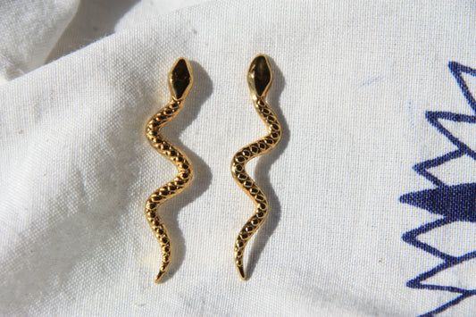Pendientes Cobra Wave