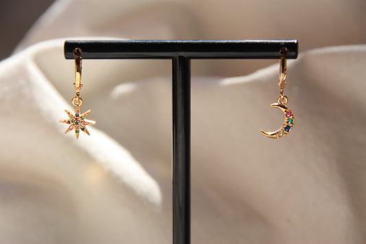 Pendientes Cosmic Duo