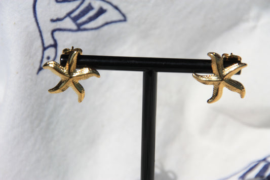 Pendientes Golden Starfish