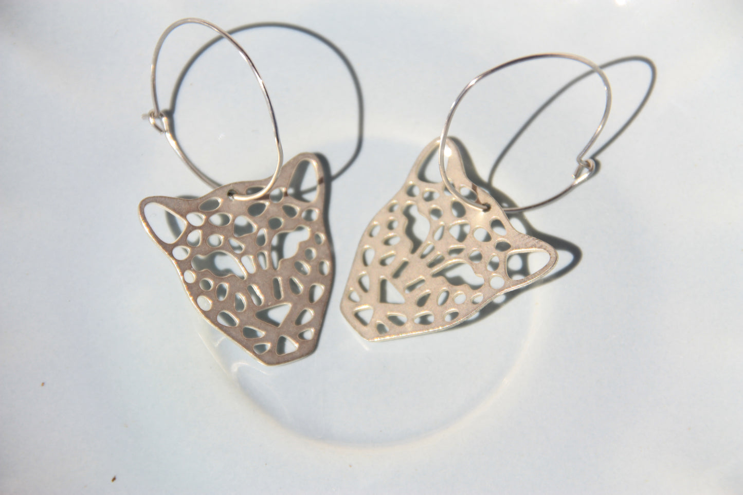 Pendientes Silver Panther Hoops