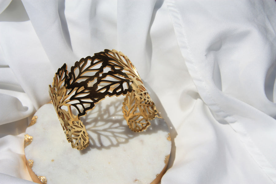 Brazalete Golden Leaves