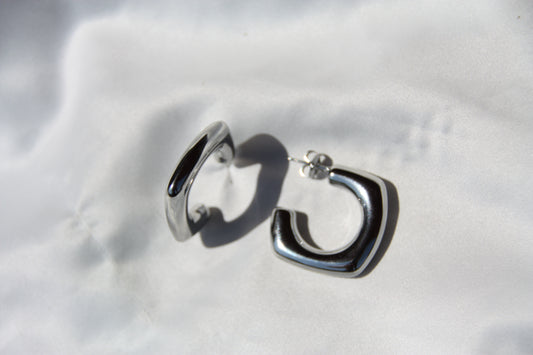 Pendientes “Silver Cube”