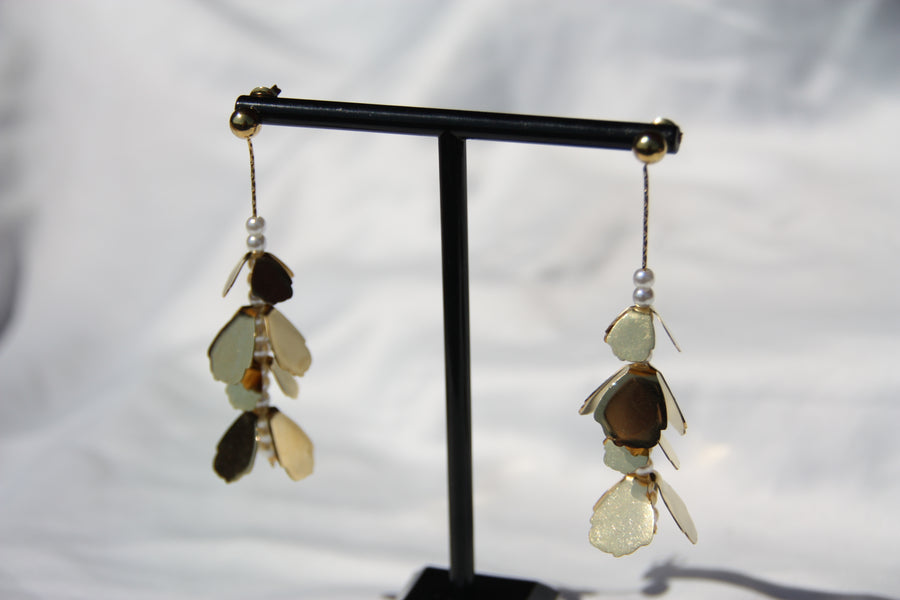 Pendientes "Golden Flower"