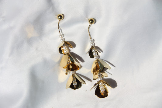 Pendientes "Golden Flower"
