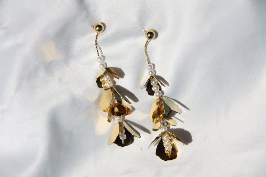 Pendientes "Golden Flower"
