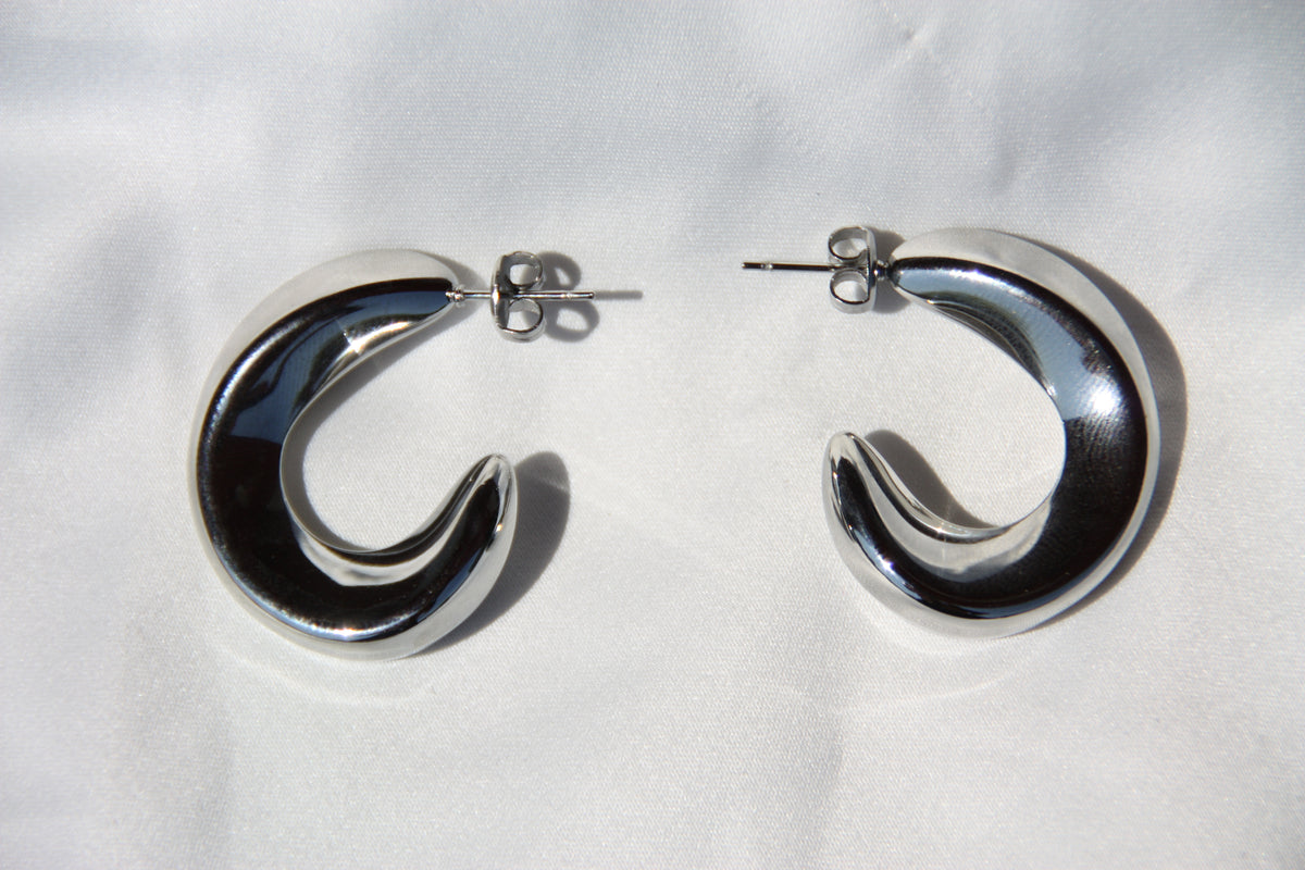 Pendientes "Silver Hook"